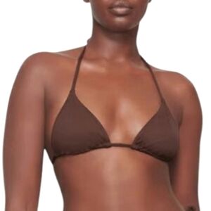 SKIMS Brown Bikini Top